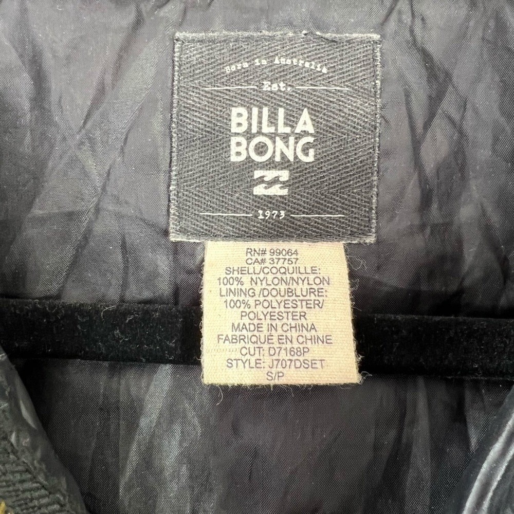 Billabong Puffy Hooded Jacket Y2K Shiny faerie‎ Grunge Goth Small - Picture 6 of 7